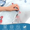 thumbnail image 3 of Yayeee Kitchen Curtains Tier Pair Light Filtering 27"x24" Rod Pocket Short Cafe Window Panel, Hockey Action Zone, 3 of 7