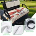 thumbnail image 5 of Golf Cart Seat Covers for 2 Seater,Red Gnomes Mushrooms Microfiber Cart Seat Towel Blanket,Spring Floral Watercolor Botanical Vintage Absorbent NonSlip Bench Seats Protector for Golf Course 51"x31", 5 of 9
