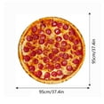 thumbnail image 3 of cpengpj Burritos Blanket, Tortilla Throw Blanket for Adult and Kids Realistic Food Blanket Soft Plush Round Funny Blanket, Taco Blanket for Couch Bed or Travel, 3 of 9