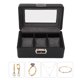 thumbnail image 4 of Caja de almacenamiento de joyas ANGGREK para relojes Vitrina de reloj de una sola capa Suave, 4 of 8