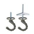 thumbnail image 5 of Uxcell Ceiling Hooks with Hardware Zinc Alloy Bronze 34x55mm 2Pcs for Hanging Plants, 5 of 6
