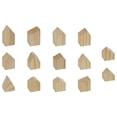 thumbnail image 1 of 14 piezas de madera inacabada bloques de madera de regalo de bricolaje pintado en drogadio adornos de juguete artesanías de madera para, 1 of 9