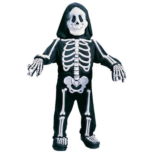 Disfraz de esqueleto blanco para niño/a talla pequeña (3T - 4T)