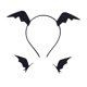 thumbnail image 1 of GOOHOCHY 3pcs Halloween Bat Wings Clips para el cabello con tocado de cosplay creativo de banda para la cabeza, 1 of 7
