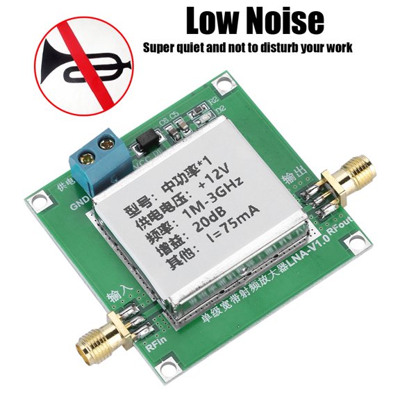 Módulo amplificador de banda ancha RF, módulo amplificador de banda ancha LNA RF LNARF de bajo ruido Módulo amplificador Diseñado con precisión