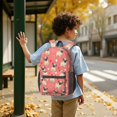 thumbnail image 6 of Pug and Hearts Pink Pattern 17" School Backpacks for Teens,Waterproof Oxford Fabric,S-Shape Padded Straps for School,Travel,Hiking,Camping, 6 of 6