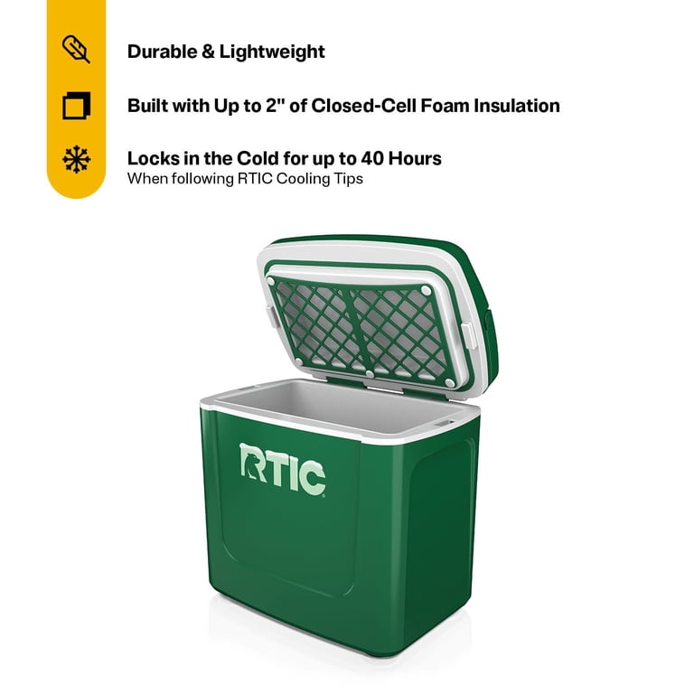 RTIC 8 QT Hard-Sided Personal Cooler, Fits 12 Cans, Road Trip