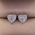 thumbnail image 5 of Pendientes de corazón de cristal de moda para mujer shaofei joyería de Regalo, 5 of 5