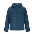 thumbnail image 4 of BUIGTTKLOP Mens Puffer Jacket with Hood Packable Lightweight Winter Warm Coat Quilted Windproof Jackets Outwear Withpockets, 4 of 5