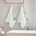 thumbnail image 3 of Spring Garden Gnomes Hand Towels 2 PCS, Easter Egg Dwarfs Kitchen Towel Ultra Soft and Highly Absorbent,Decorative Fingertip Face Towel for Bathroom Hotel, 28.3"x 14.4", 3 of 4