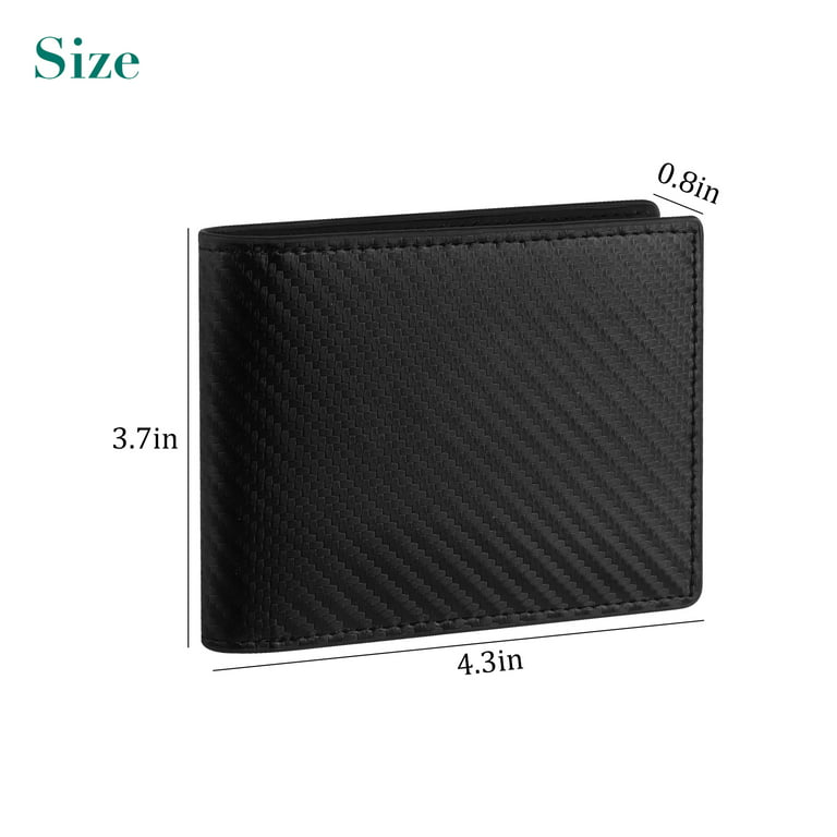 Buy Mens RFID Blocking Wallet,Genuine Leather Vintage Biflod Wallets  Multifunctional Credit Card Holder Minimalist Purse with Zipper Pocket for  Men (Black) at