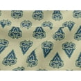 thumbnail image 4 of oneOone Viscose Jersey Fabric Leaves & Floral Block Printed Craft Fabric BTY 60 Inch Wide, 4 of 4