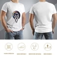 thumbnail image 5 of Hanmun Men's Astronaut Floating T-Shirts Short Sleeve Cotton Round Crew Neck Moisture Wicking White USA, 5 of 9