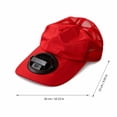 thumbnail image 3 of Trgacdwlo Rechargeable Fan Baseball Cap Cooling Sun Hat with Mesh Back, Breathable Uv Blocking Cap for Summer Activities, Hiking, Gardening, 3 of 9