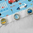 thumbnail image 4 of Homewish Cartoon Car Black Out Curtains,Fire Truck Curtains Pack of 2 (42x63 Each),Traffic Light Bedroom Curtains For Boy,Super Cozy Room Decor, 4 of 6