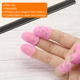 thumbnail image 5 of Uxcell Finger Tips Anti Slip Fingertip Protector, 20 Pack 30mm Silicone Finger Guard, Pink, 5 of 6