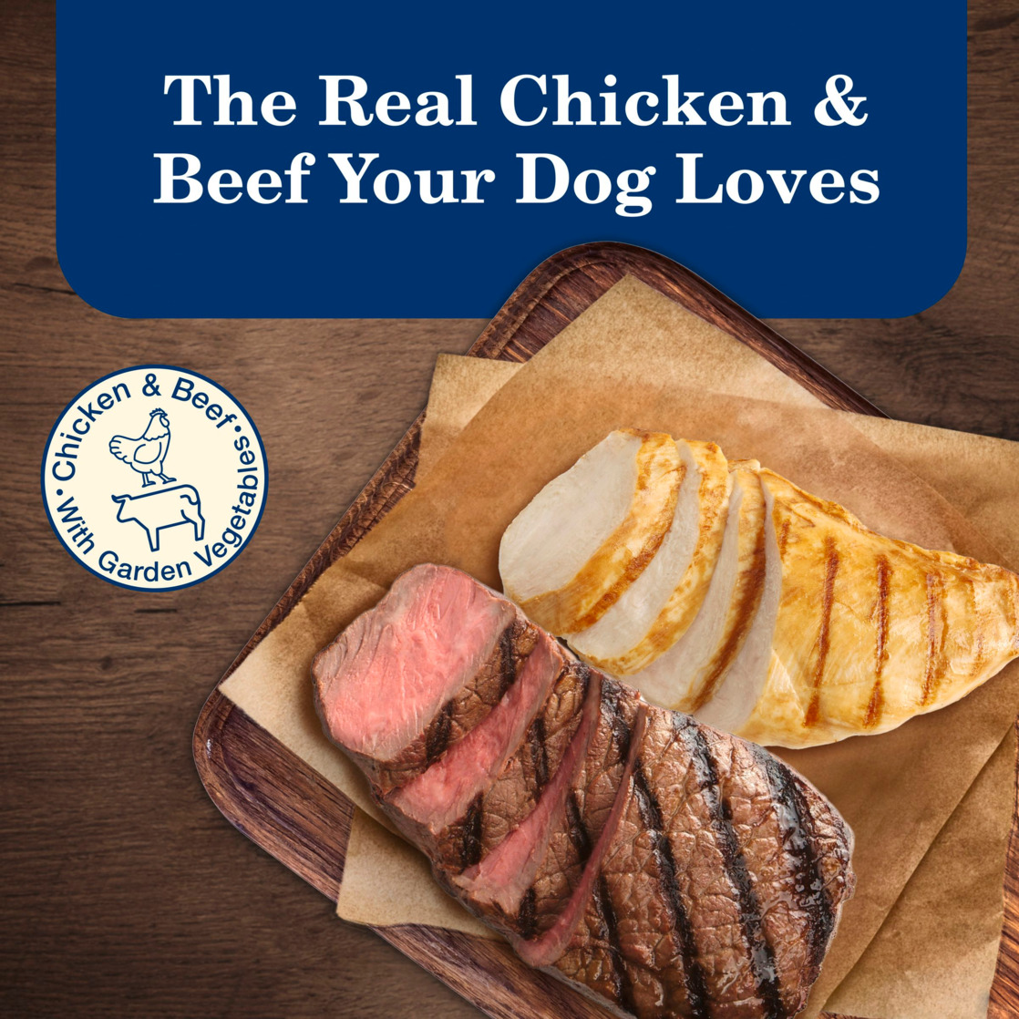 Blue Buffalo Homestyle Senior Wet Dog Food Variety Pack, 6 Cans photo 4