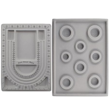 MARRTEUM Beading Boards Bracelet Necklace Design Boards Beading Jewelry Storage Tray for DIY Jewelry Making 2PCS