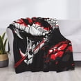 thumbnail image 4 of Throw Blanket for Couch Sofa and Bed, Fierce Red Viper Graphic Art Soft Plush Throw Blanket, Fuzzy Cuteness Comfy Warm Washable Flannel Blanket Throws for All Season, 4 of 8