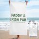 thumbnail image 1 of Toalla de playa para el día de San Patricio de Paddy's Irish Pub, toallas de baño de microfibra, manta de playa suave para desfiles, natación, yoga, mujeres y hombres, 1 of 4