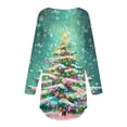 thumbnail image 5 of FDGIU Christmas Graphic Tops for Women - Loose Fit Tunic Blouses with Season Snowflake Print, Fall Holiday Tees,Funny Christmas Long Sleeve Tops, 5 of 5