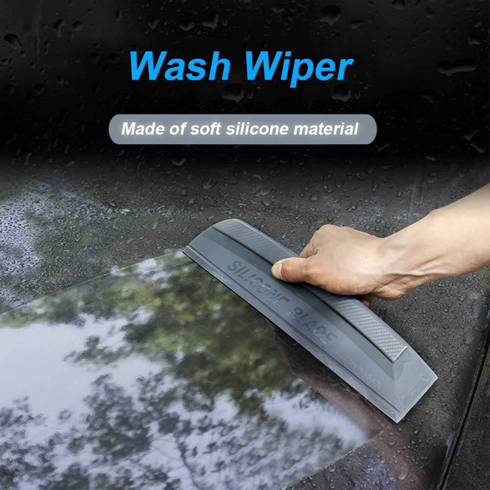 Soft Silicone Car Window Wash Cleaner Wiper Squeegee Drying Ergonomic Wiper #4 