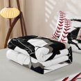 thumbnail image 5 of Homewish Letter B Baseball Player Print Zipper Twin Comforter Sets with Fitted Sheet and 2 Pillowcases,Sports Monogram Zipper Bedding Set For Kids Boys And Girls,Reversible,4-Piece, 5 of 7