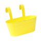 thumbnail image 1 of Maceta colgante de hierro con orificio de drenaje para macetas, para terraza, balcón, jardín, entrada exterior Amarillo, 1 of 9