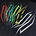 thumbnail image 4 of Pegatinas de rayas para motocicleta, calcomanías decorativas para coche, universales, impermeables. Negro, 4 of 8