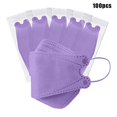 thumbnail image 1 of Purple100pcs10/30/50 Pcs Máscara facial desechable para adultos Bandana ajustable para la nariz de 4 capas reales, 1 of 5