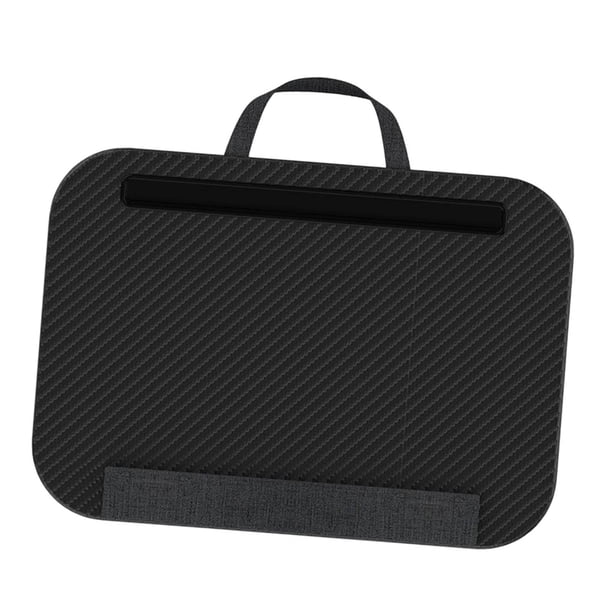 Escritorio portátil para computadora portátil con ranura para tableta Accesorio multiusos para comer en Negro
