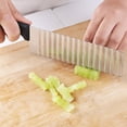 thumbnail image 5 of Slicer Potato Chips Slicing Tool Stainless Steel Antislip Wavy Vegetable Grater for Kitchen, 5 of 5