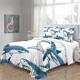 thumbnail image 4 of Home Bedding Set Fish Shell Comforter Cover Set Teen Adult Creative Seafloor Bedspreads,King (90"x104"), 4 of 5