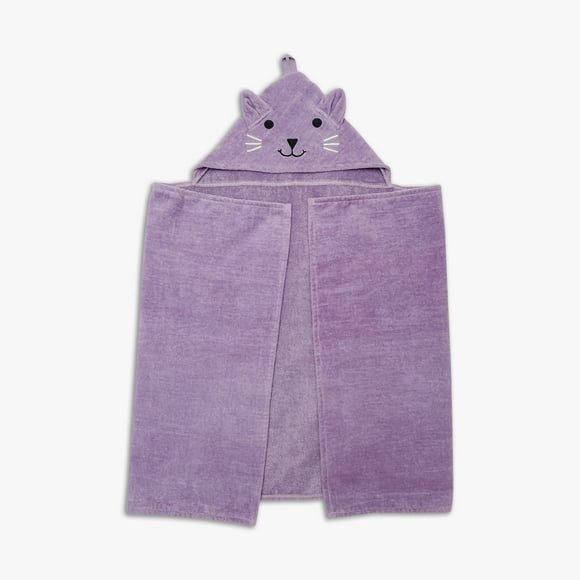 Mainstays Kids Hooded Towel, Kitten