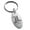 Silver, variant on Stainless Steel Letter L Initial Royal Monogram Engraved Small Oval Charm Keychain Keyring