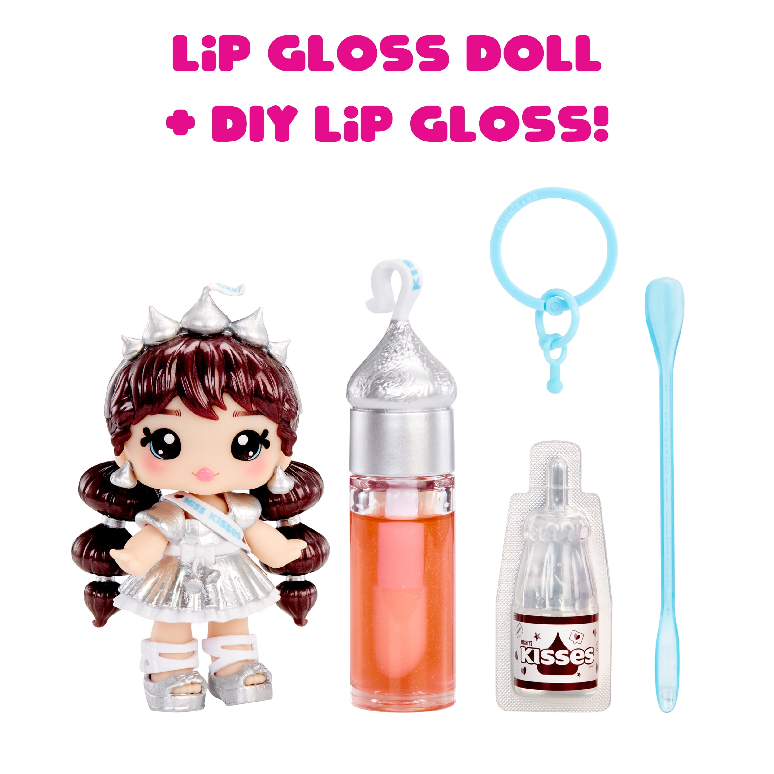 アクセサリー Yum Yummiland Lip Gloss Doll Hershey's Kisses Licensed Sweets Kids