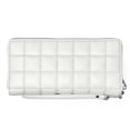 thumbnail image 3 of Michael Kors Women's Large Quilted Vegan Leather Zip Around Continental Wallet (Optic White), 3 of 4
