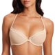 thumbnail image 1 of Bra DOBREVA para mujer, cierre frontal de malla, espalda cruzada 36A, beige, 1 of 5