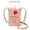 Pink, variant on Milk Box Shape PU Leather Crossbody Bag, Mini Shoulder Purse, 4.33x3.94x9.84inch