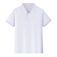 thumbnail image 2 of Garbnen Girls Boys' Polo Shirts Short Sleeve Collared Golf Top Back To School Student Teen Summer Sports Casual Uniform 3-12 Years, 2 of 4