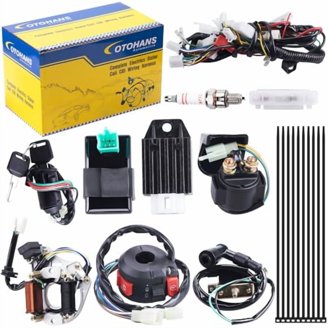 Universal Wiring Harness Kit For Chinese ATV & Go Kart - 50cc 70cc 90cc 110cc 125cc Engines