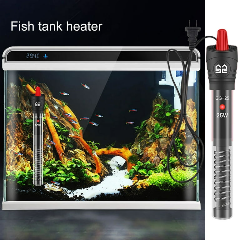 Mightlink Fish Tank Heater Temperature Adjustable Digital Display Waterproof with Indicator Light Heating Fish Tank 100W Fish Tank Heating Rod Submersible Heater for Home Walmart