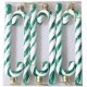 thumbnail image 1 of Adornos de bastón de caramelo de plástico, muleta de Navidad, colgante para árbol de Navidad, decoración para fiestas y festivales, 12 Uds.Verde(2 cajas), 1 of 5