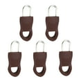 thumbnail image 1 of Wisewang 5/10Pcs/Lot Replacement Zipper Puller For Clothing Zip Fixer For Travel Bag Suitcase Backpack Zipper Pull Fixer For Tent Brown 5# 5pcs, 1 of 6