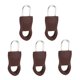 thumbnail image 2 of Sonducket Tirador de cremallera de repuesto para ropa, fijador de cremallera desmontable para bolsa de viaje, maleta, , fijador de cremallera Accesorios de disfraces Marrón 5 # 5 piezas, 2 of 6