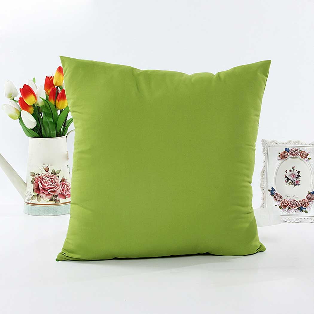 MPWEGNP Simple And Creative Linen Pillowcase American Flower Cushion Green  Flower Leaf Cushion Sofa Living Room Cushion Cover Small Pillows for Couch  Big Pillows for Couch 30x30 