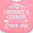 thumbnail image 4 of Inktastic Grammie and Grampie Love Me Boys or Girls Baby Bib, 4 of 4