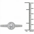 thumbnail image 4 of 3/4 Carat T.W. Diamond Single Halo 14kt White Gold Engagement Ring, 4 of 5