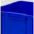 thumbnail image 5 of Commercial Heavy Duty Stackable Recycling Bin, 12 Gallon Open Front  for Office Garage Kitchen, Blue Plastic Waste Container with Handles, 2 Pack, 5 of 6
