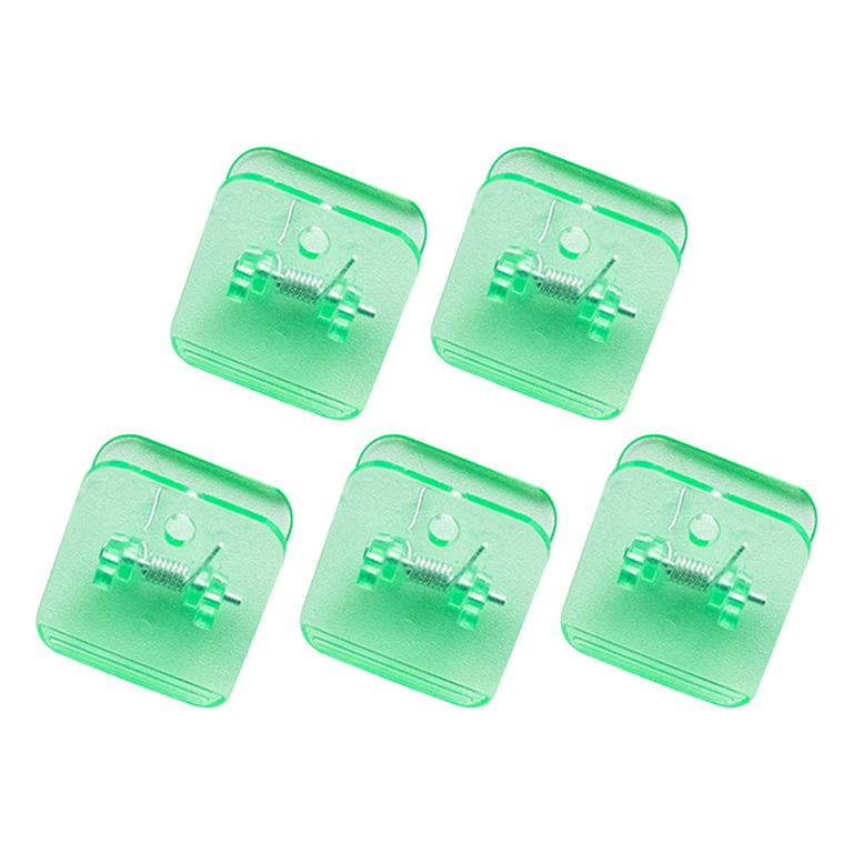 Visland 5PCS Plastic Paper Clips Clear Poster Flie Clips for Home and Office